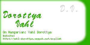 dorottya vahl business card